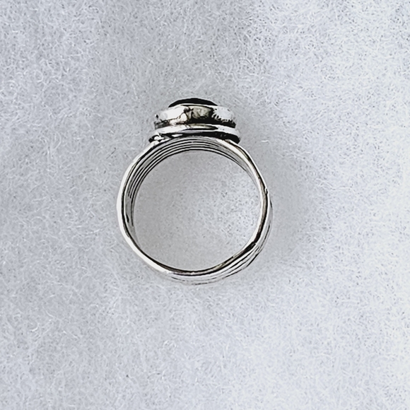 Silpada Sterling Silver Green Glass Ring R1463 Size 8 - Picture 10 of 16